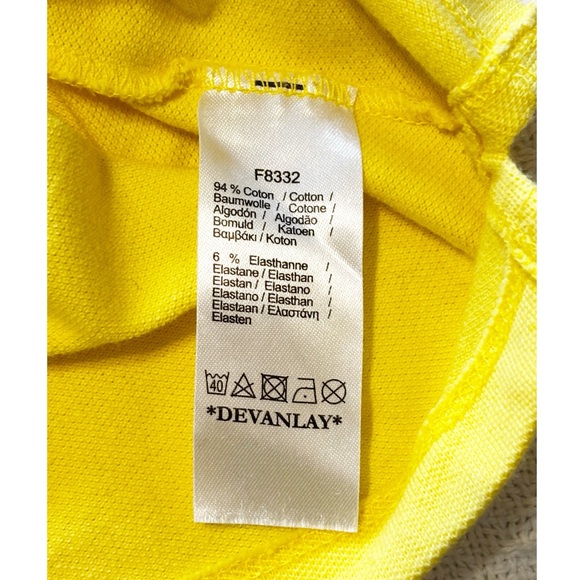 Lacoste Short Sleeve Polo Shirt Yellow size XL - Picture 7 of 7